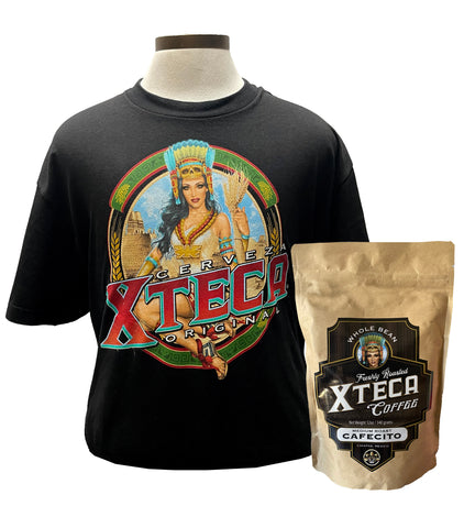 Limited: Xteca® Original Men's Tee (Black) & Bag of Coffee 12oz Medium Roast